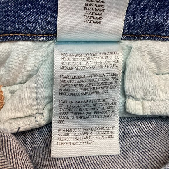 Mother Desc Lace-Up Hustler Ankle Leg Jeans Womens 29 Distressed Denim - Picture 14 of 15